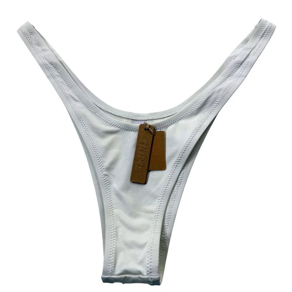 SKIMS Swim‎ Micro Tanga Bikini Bottom Marble XL